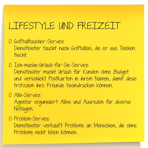 Service Quiz Freizeit